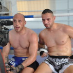 Lefteris Hahamidis with Pampos Giorgoudes.